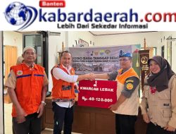 Kwarcab Gerakan Pramuka Lebak Salurkan Bantuan Penanggulangan Bencana Gempa Bumi di Kabupaten Cianjur