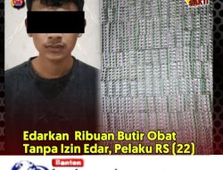 Edarkan Obat Tanpa Izin Edar, Seorang Warga Aceh diamankan Sat Resnarkoba Polres Lebak