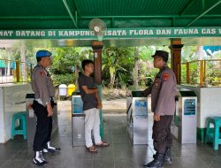 Satgas OPS Bina Kusuma Maung, Laksanakan Patroli Dialogis Di Tempat Wisata Cas Waterpark