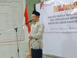 KPU Lebak Lantik PAW Jadi Anggota PPS dari Dua Kecamatan.