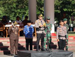 Kapolres Lebak Pimpin Apel Gelar Pasukan Operasi Ketupat Maung 2023 Pengamanan Idul Fitri 1444 H