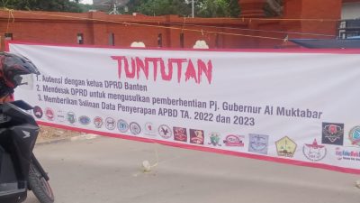 Belum Ditemui Ketua DPRD Banten, Koalisi Abal-Abal Lakukan Aksi Lanjutan