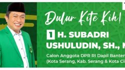 H.Subadri Ushuludin, S.H., M.Si. Calon Anggota  DPR  RI Banten Dapil 2 ” Kota Serang Kabupaten Serang Kota Cilegon”