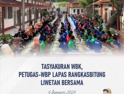 Tasyakuran WBK, Petugas-WBP Lapas Rangkasbitung Liwetan bersama