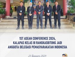 1st Asean Conference 2024, Kalapas Rangkasbitung Jadi Anggota delegasi Pemasyarakatan Indonesia