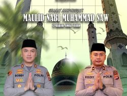 Kapolres Cilegon dan Wakapolres Beserta Jajaran Ucapkan Selamat Memperingati Maulid Nabi Muhammad SAW 1448 Hijriah